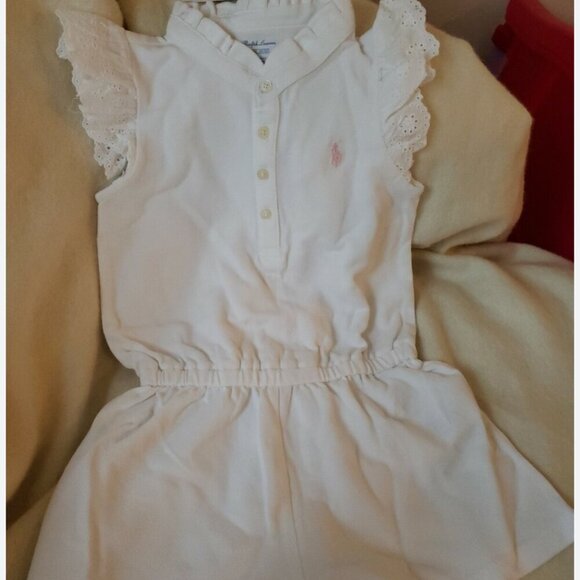 Beautiful Ralph Lauren romper with snaps at bottom  24m - Picture 1 of 7